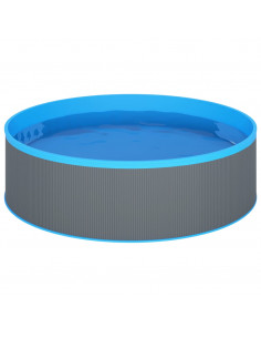 Piscina Fuori Terra 350x90 cm Grigio 2