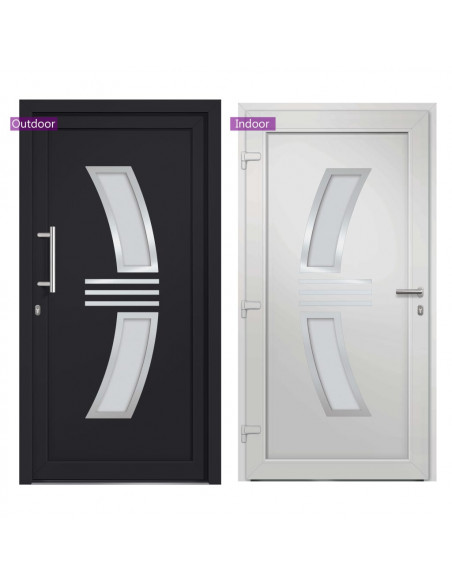 Porta di Ingresso Antracite 98x208 cm