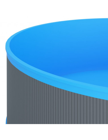 Piscina Fuori Terra 350x90 cm Grigio