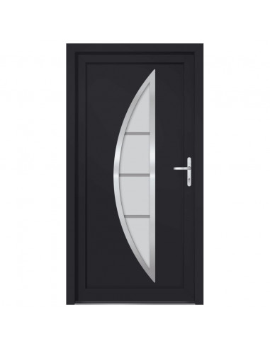 Porta Ingresso Antracite 108x200 cm in PVC