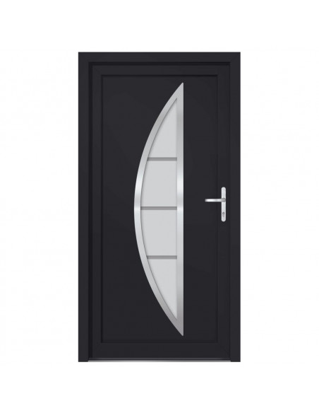 Porta Ingresso Antracite 108x200 cm in PVC