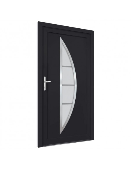 Porta Ingresso Antracite 108x200 cm in PVC