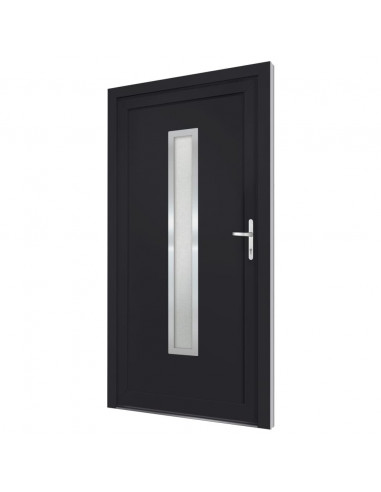 Porta Ingresso Antracite 108x200 cm in PVC