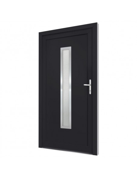 Porta Ingresso Antracite 108x200 cm in PVC