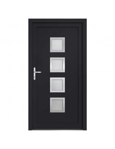 Porta Ingresso Antracite 88x200 cm in PVC