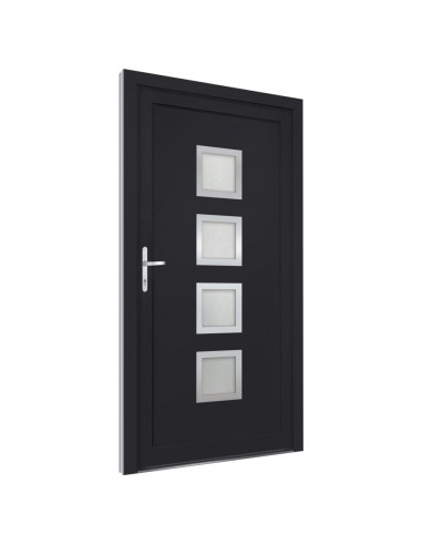 Porta Ingresso Antracite 88x200 cm in PVC