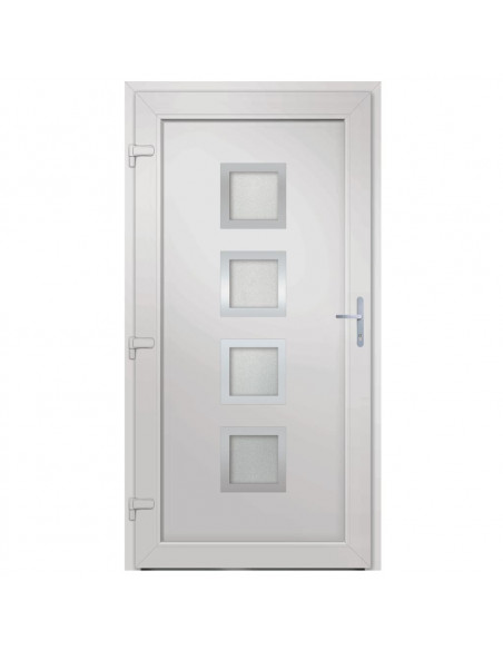 Porta Ingresso Antracite 88x200 cm in PVC