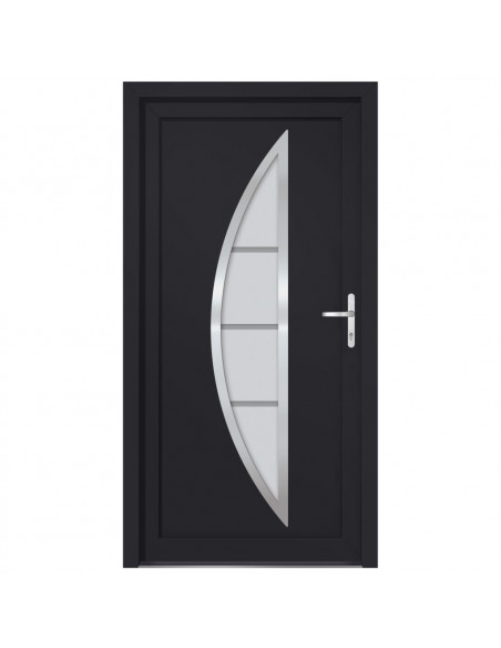 Porta Ingresso Antracite 98x200 cm in PVC
