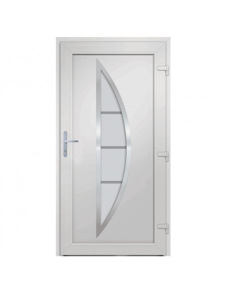 Porta Ingresso Antracite 98x200 cm in PVC