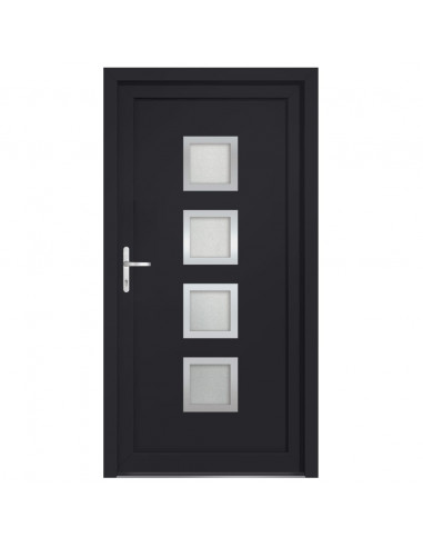 Porta Ingresso Antracite 98x200 cm in PVC