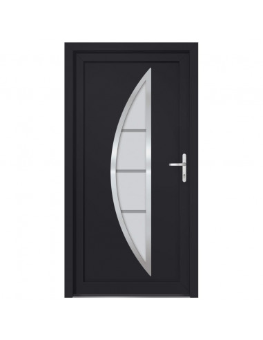 Porta Ingresso Antracite 98x208 cm in PVC