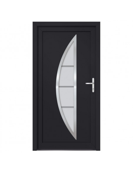 Porta Ingresso Antracite 98x208 cm in PVC