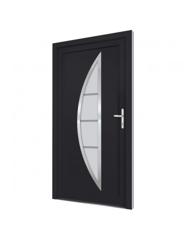 Porta Ingresso Antracite 98x208 cm in PVC