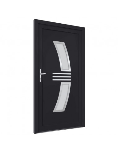 Porta Ingresso Antracite 98x208 cm in PVC