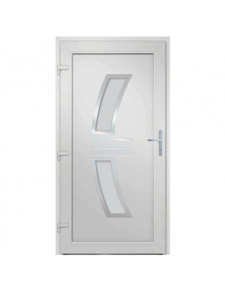 Porta Ingresso Antracite 98x208 cm in PVC