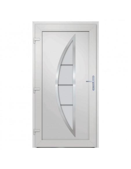 Porta Ingresso Antracite 98x208 cm in PVC