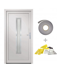 Porta Ingresso Bianca 108x200 cm in PVC 2