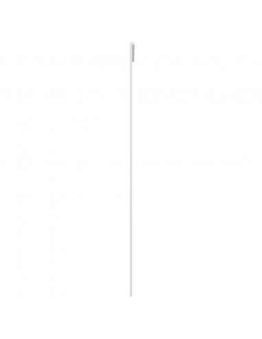 Porta Scorrevole in Vetro ESG e Alluminio 76x205 cm Bianca