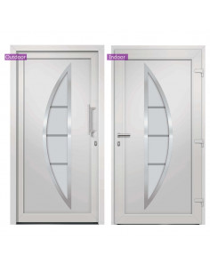 Porta di Ingresso Bianca 108x200 cm 2