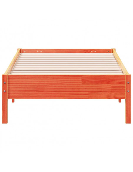 Giroletto Marrone Cera 90x200 cm in Legno Massello di Pino