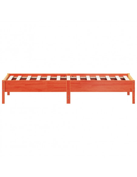 Giroletto Marrone Cera 90x200 cm in Legno Massello di Pino