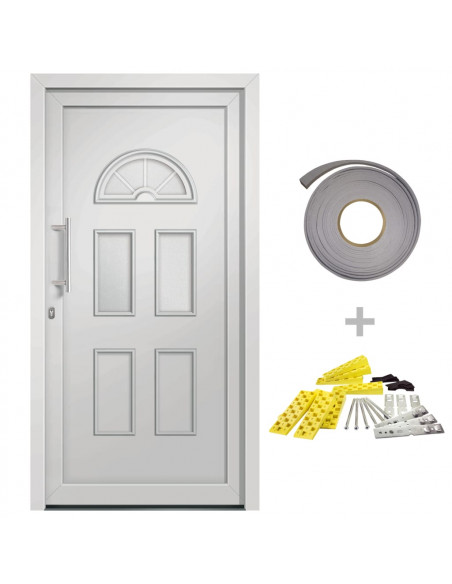 Porta di Ingresso Bianca 110x210 cm