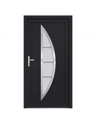 Porta Ingresso Antracite 88x200 cm in PVC