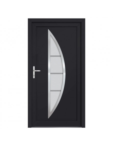 Porta Ingresso Antracite 88x200 cm in PVC