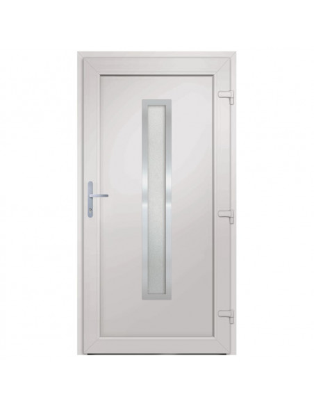 Porta Ingresso Antracite 98x190 cm in PVC