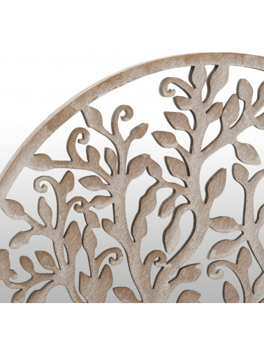 Specchio da Giardino Sabbia 40x2,5 cm in Ferro Rotondo Esterno