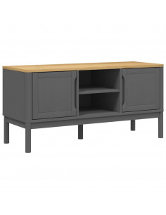 Mobile TV FLORO Grigio 114x43x55 cm in Legno di Pino 2