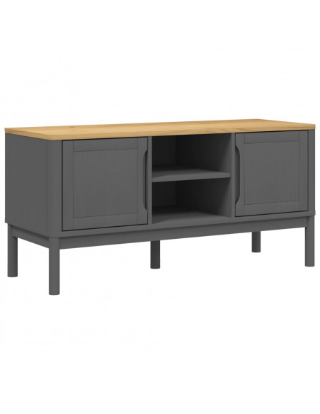 Mobile TV FLORO Grigio 114x43x55 cm in Legno di Pino