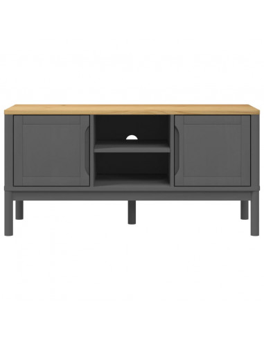 Mobile TV FLORO Grigio 114x43x55 cm in Legno di Pino