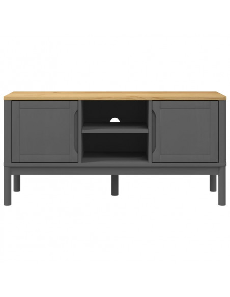Mobile TV FLORO Grigio 114x43x55 cm in Legno di Pino