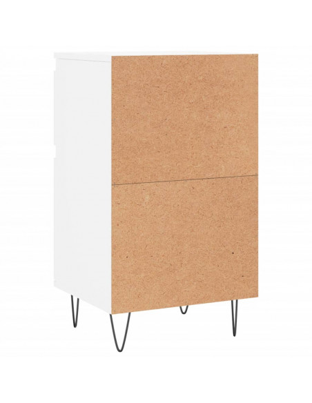 Credenze 2 pz Bianche 40x35x70 cm in Legno Multistrato