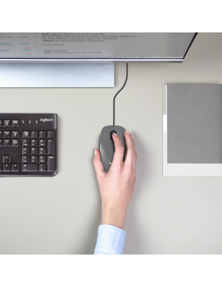 Logitech M100 mouse Ufficio Ambidestro USB tipo A Ottico 1000 DPI
