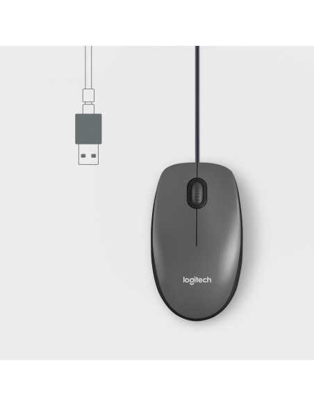 Logitech M100 mouse Ufficio Ambidestro USB tipo A Ottico 1000 DPI