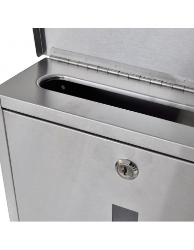 Casetta della Posta Doppia con Supporto in Acciaio Inossidabile