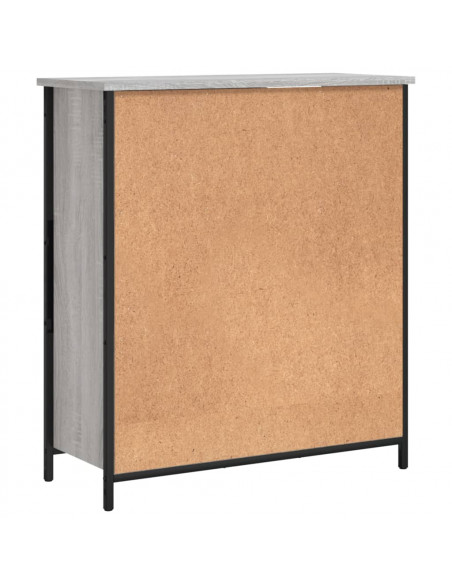 Credenza Grigio Sonoma 70x30x80 cm in Legno Multistrato