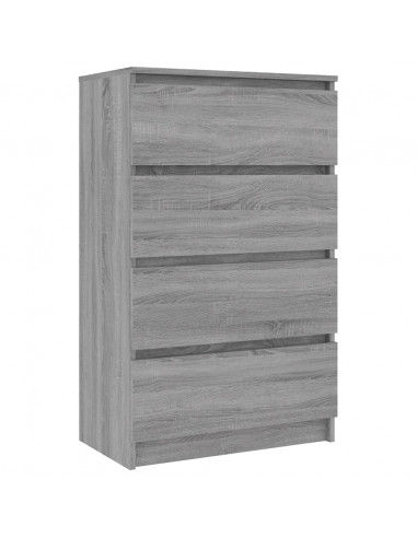 Credenza Grigio Sonoma 60x35x98,5 cm in Legno Multistrato