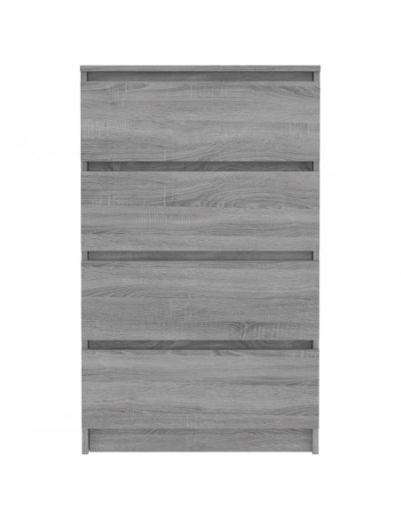 Credenza Grigio Sonoma 60x35x98,5 cm in Legno Multistrato
