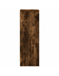 Credenza con LED Rovere Fumo 38x34x100 cm in Legno Multistrato 2