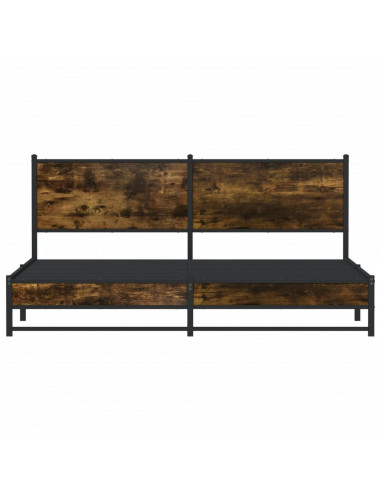 Giroletto senza Materaso in Metallo Rovere Fumo 183x213 cm