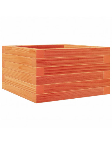 Fioriera Giardino Marrone Cera 40x40x23 cm Legno Massello Pino