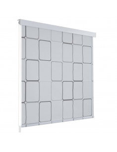 Tenda a Rullo per Doccia 80x240 cm Quadrati 2