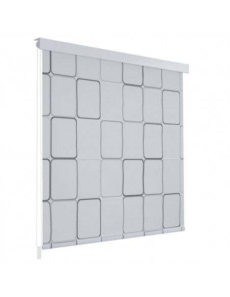 Tenda a Rullo per Doccia 80x240 cm Quadrati