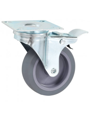 Ruote Girevoli con Doppio Freno 4 pz 75 mm