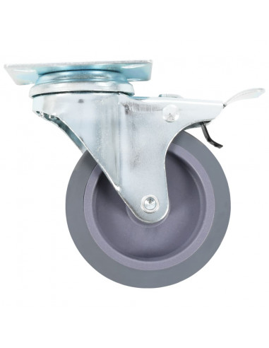 Ruote Girevoli con Doppio Freno 4 pz 75 mm