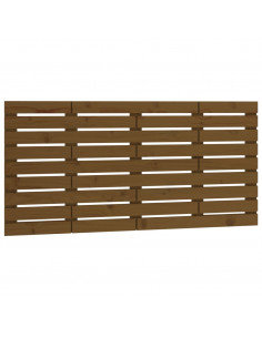 Testiera da Parete Miele 156x3x63 cm in Legno Massello di Pino 2