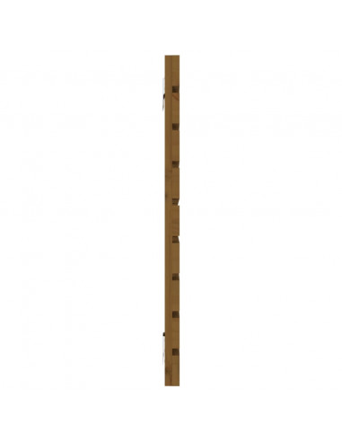 Testiera da Parete Miele 156x3x63 cm in Legno Massello di Pino